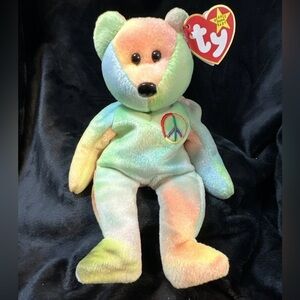 TY Beanie Baby - Rare Retired Original Mint Condition- 1996 Peace Bear